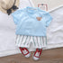 Children's Summer Dress Short Sleeve Set