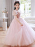 Girl's Embroidered Sequin Princess Dress Summer Girl's Flower Girl Wedding Dress