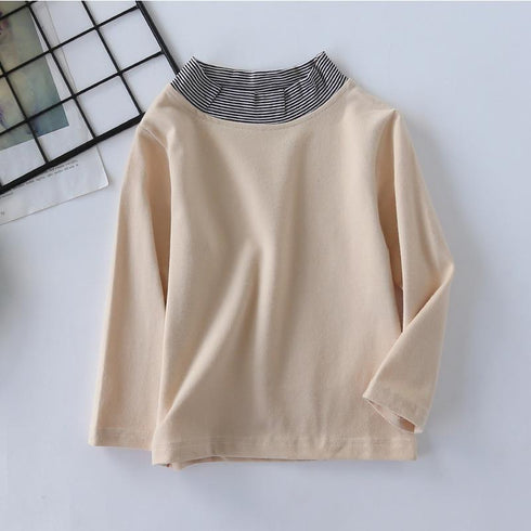 Spring and Autumn Girl's Ringneck Tee