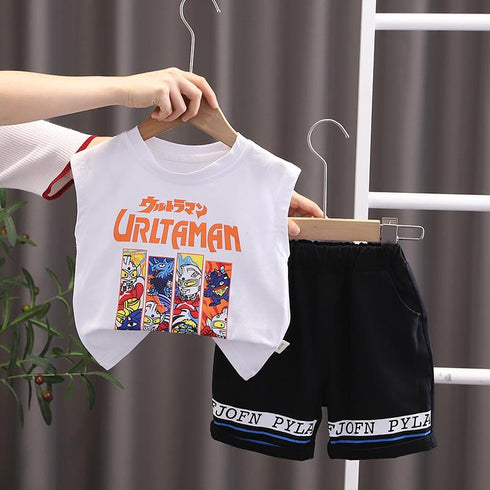 Summer Sleeveless Printed Two Piece Set