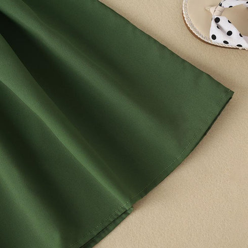 Summer Girl's Simple Waist Dress