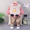 Spring and Autumn Boys' Vest Three-Piece Set