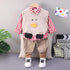 Spring and Autumn Boys' Vest Three-Piece Set