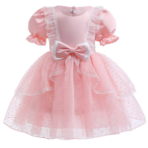 Girls' Dress Summer Children's New Princess Dress Mesh Paggy Dress