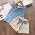 Summer children's set sleeveless vest and shorts two-piece set