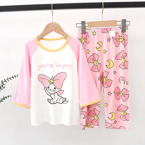 Girl's Comfortable Thin Pajamas Set