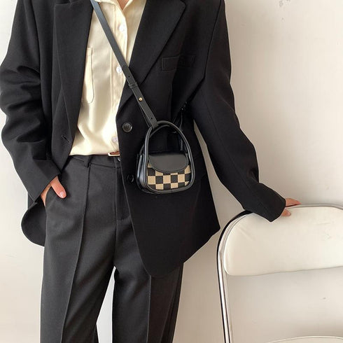 Plaid accessories bag mini children's small bag foreign style crossbody bag