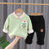 Winter children's velvet sweater suit