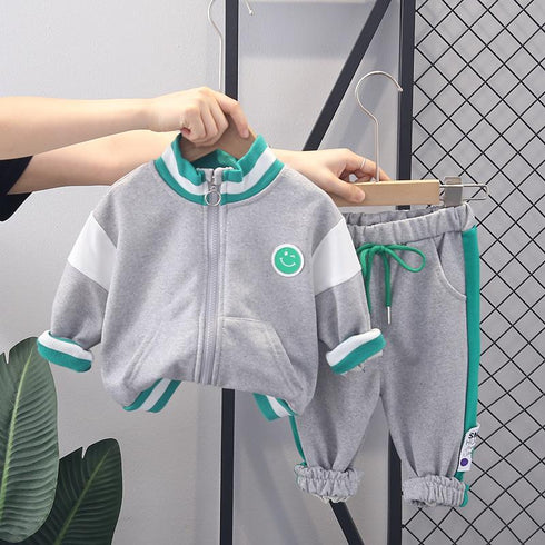 Boys spring and autumn suit two-piece set