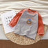 Children's Backing Shirt Long Sleeve Warm Pullover