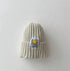 Baby patch smiley candy-colored wool hat smiley cone hat