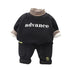Winter children's padded sweater long sleeve suit two-piece set