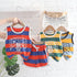 Round Neck Wide Sleeveless Vest Set, Sports Shorts, Two-piece Set