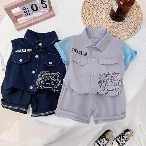 Boys Summer Suit Two-Piece Set