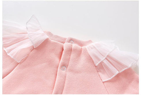 Baby Triangle Fart Clothes Female Bao Plus Velvet Double-Layer Pussyole Climbing Clothing