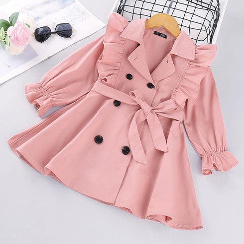 Fall Long Sleeve Girls' Coat