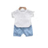 Boys summer suit two-piece set