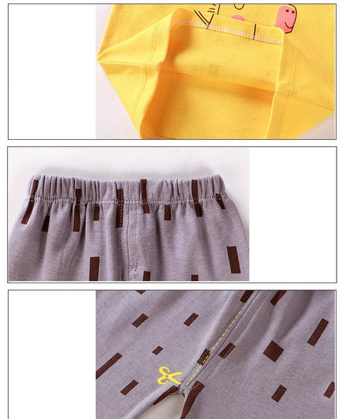 Cotton Underwear Suit Boys and Girls Autumn Clothes Pants Pajamas Loungewear