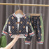 Two-piece spring and autumn suit for boys and girls