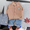 Boys spring and autumn long sleeve suit two-piece set