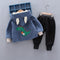 Baby winter cotton-padded jacket suit