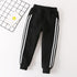 Autumn and Winter Lamb Fleece Striped Cotton Pants