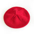 Solid color foreign style wool knit cap beret 9.44 inches