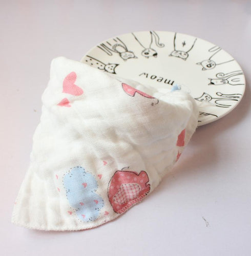 Eight-layer gauze triangle towel for newborn