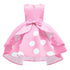 Girl's Wave Dot Vintage Dress Children's Princess Dress Dress