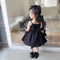 Summer Girls Suspender Dress Foreign Style Princess Unkempt Dress Girl Black Dress Dress