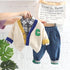 Spring and Autumn Boys Casual Cardigan Set of Three