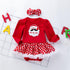 Christmas Baby Long Sleeve Ha Dress Jacket Climbing Dress Infant Festival Suit