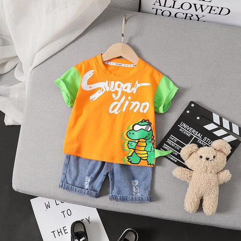 Summer boy short sleeve suit