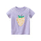 Summer girls short sleeve strawberries