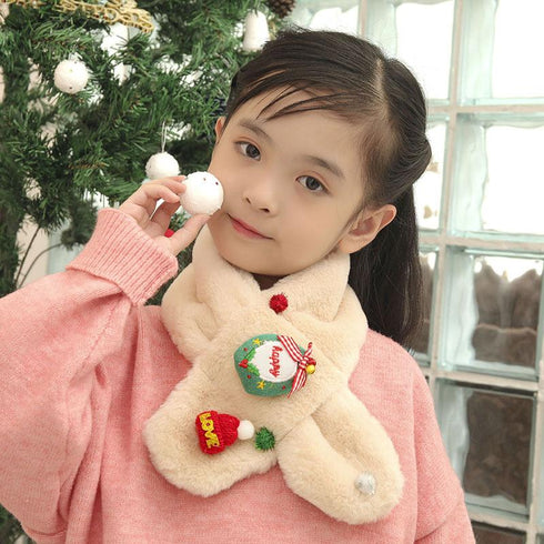 Children's Plush Christmas Scarf
