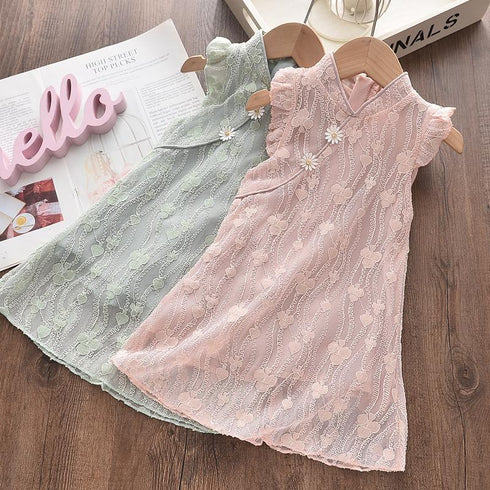Summer sleeveless girl dress