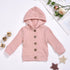 Boys and Girls Cotton Knit Hooded Top
