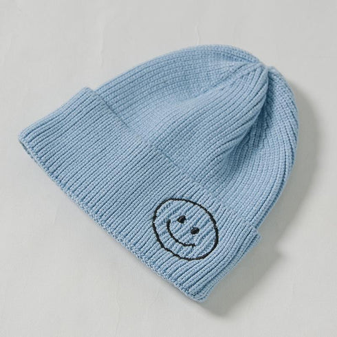 Embroidered wool smiling face hat 12.59-18.89 inches