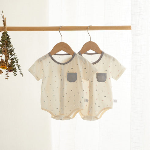 Cotton Baby Fart Bag Clothes Summer Thin Newborn Clothes