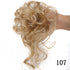 Synthetic bun wig fluffy hair ring ball head