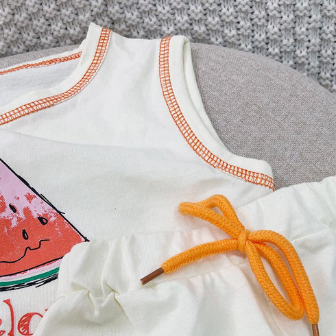 Children's Summer Vest Shorts Baby Fashion Suit