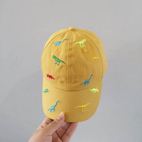 Boys' And Girls' Colored Dinosaur Baseball Cap Sun Visor Cap. Circumference 19-20 in. (48-52cm)