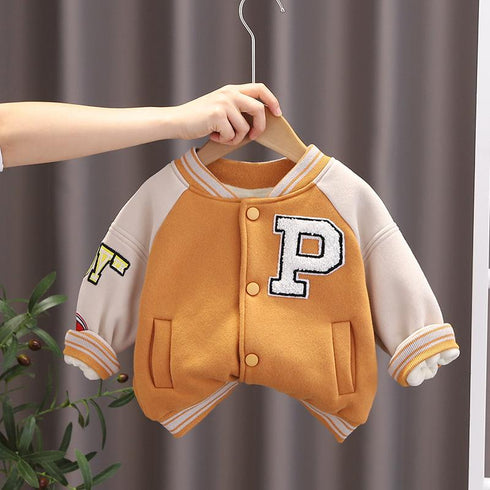 Winter boys with velvet coat