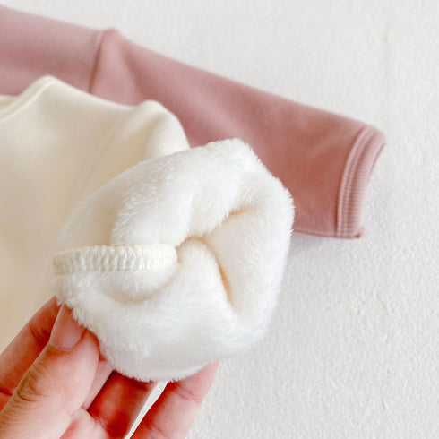 Autumn winter children's long sleeve T-shirt children's round neck bottoming shirt top with velvet padded