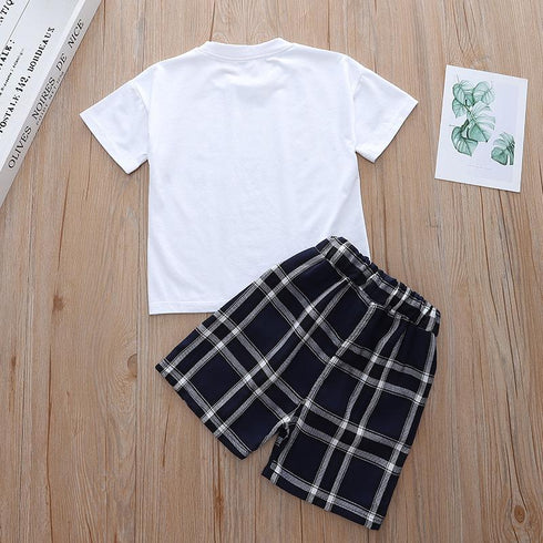 Summer boy short sleeve two-piece set