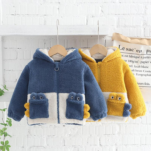Winter children's hooded cartoon coat