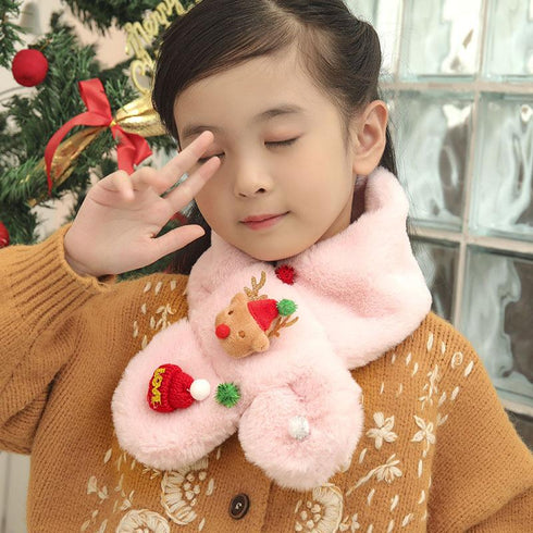 Children's Plush Christmas Scarf