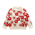 Little Flower Children's Sweater Thickened Long Sleeve Top