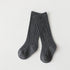 Multicolor children's socks double needle vertical stripes middle stockings baby socks solid color sports socks