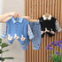 Spring and autumn boys casual sweater waistcoat set of three